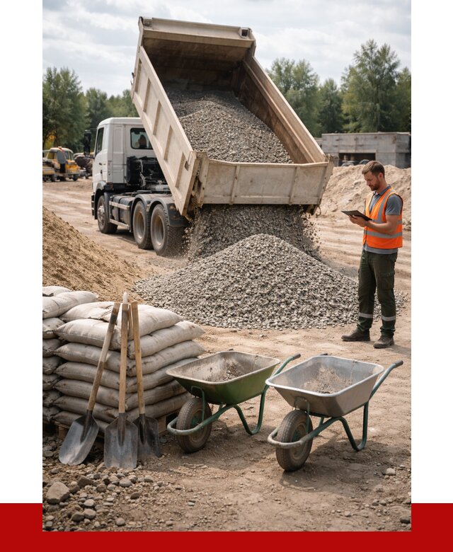 Доставка нерудных материалов в Соли-Илецке от 1250 руб. | ПРОНЕРУДСои