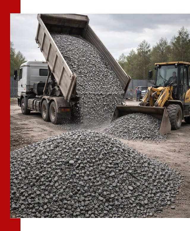 Доставка и продажа щебня гранитного в Соли-Илецке