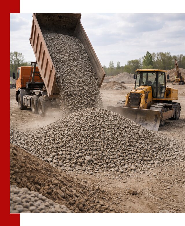 Доставка гравийного щебня фракции 40-70 в Соли-Илецке