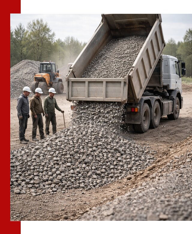 Доставка гравийного щебня фракции 70-120 в Соли-Илецке