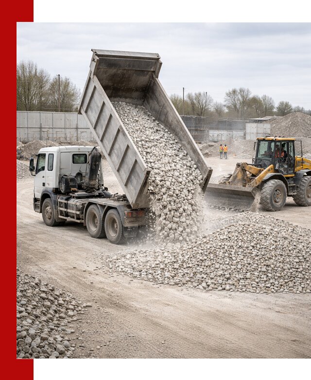 Доставка и продажа известнякового щебня в Соли-Илецке