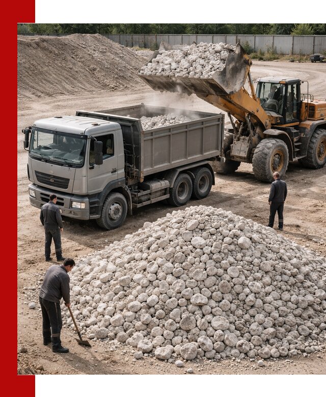 Известняковый щебень фракция 70–150 с доставкой в Соли-Илецке