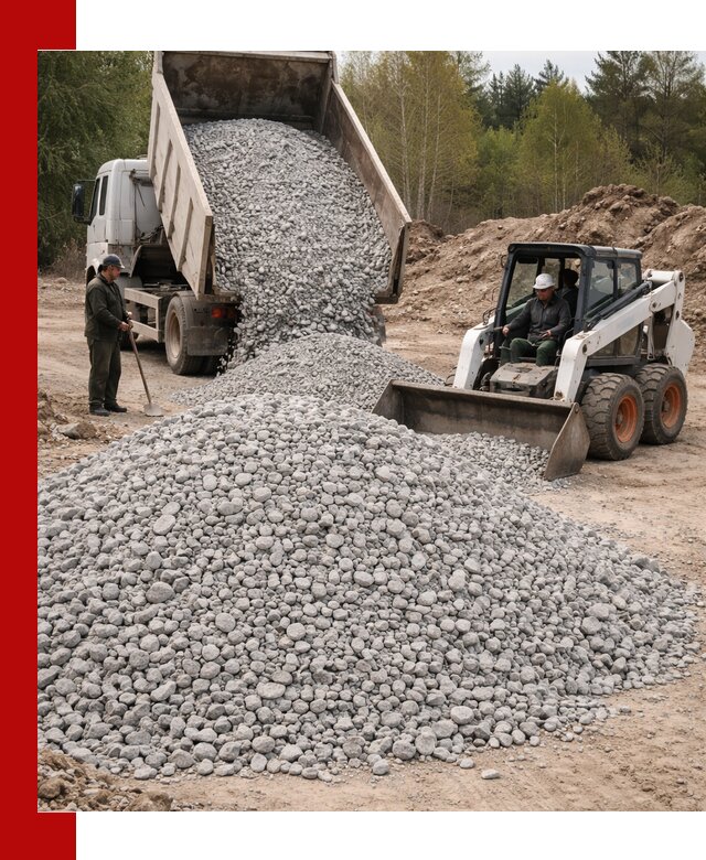 Доставка доломитового щебня в Соли-Илецке напрямую от карьера