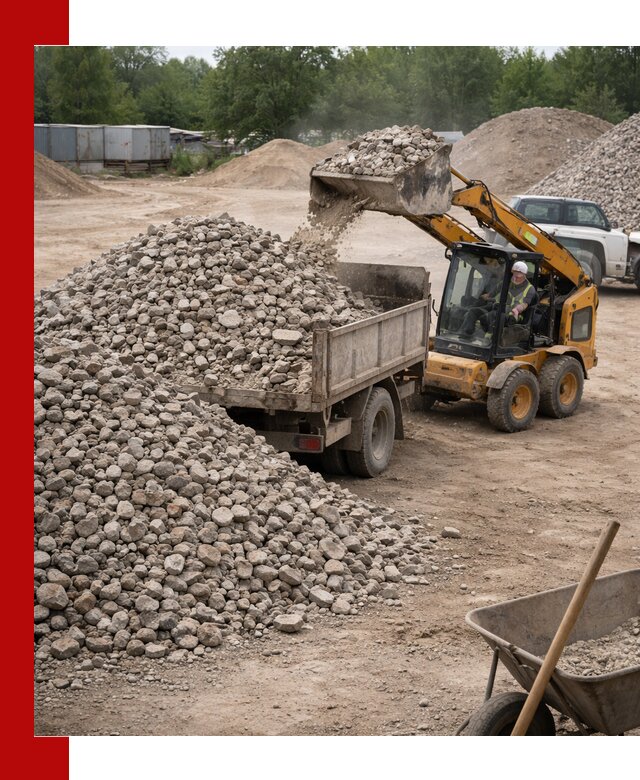 Доставка вторичного щебня в Соли-Илецке для строительных работ