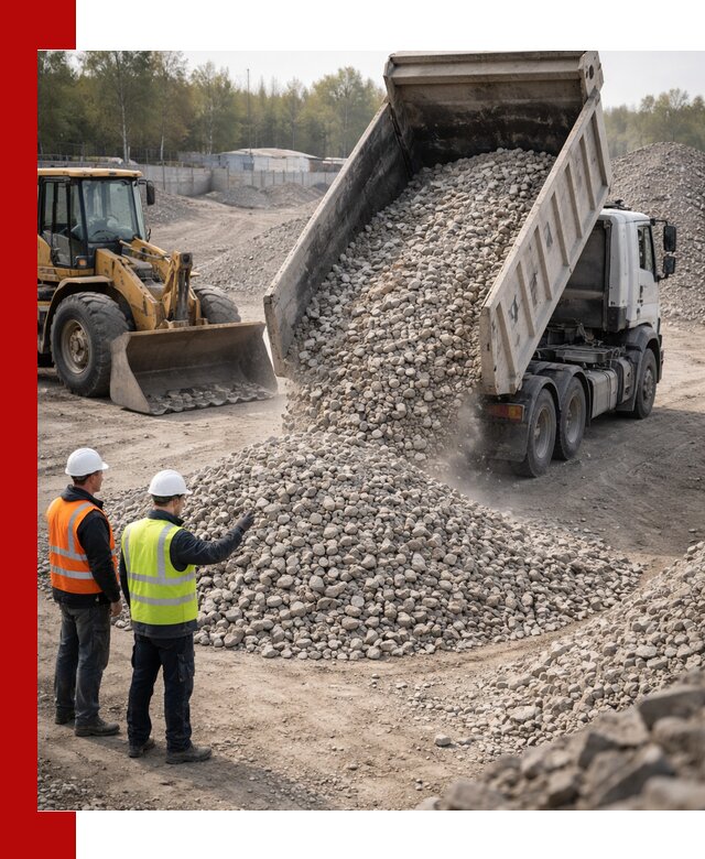Вторичный щебень фракция 40–70 доставка в Соли-Илецке