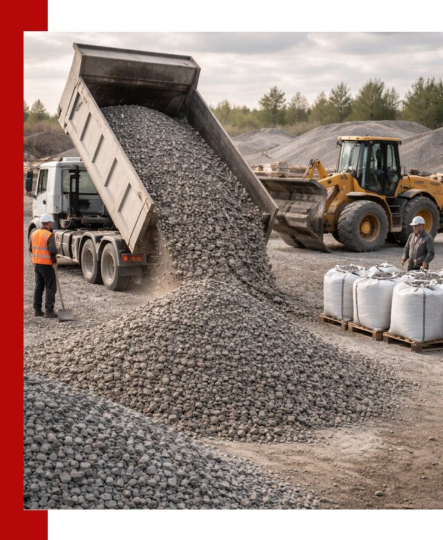 Бетонный щебень фракция 5–20 с доставкой в Соли-Илецке