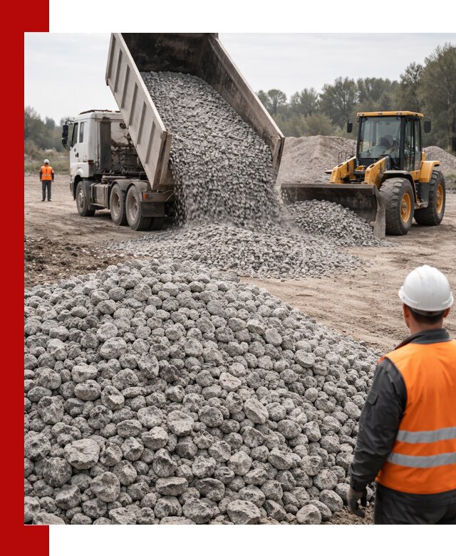 Доставка бетонного щебня фракции 20-40 в Соли-Илецке