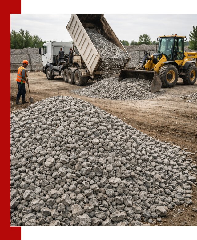 Доставка бетонного щебня фракции 40-70 в Соли-Илецке