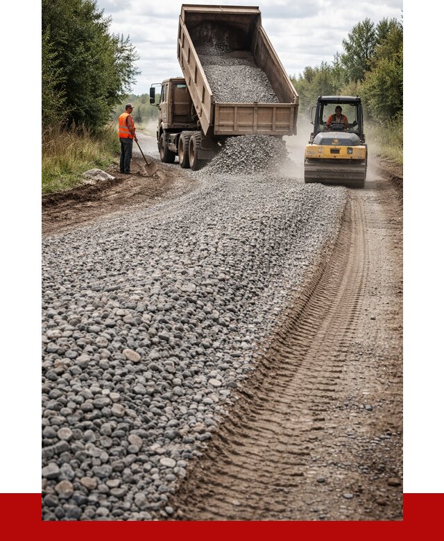 Щебень для отсыпки дороги в Соли-Илецке от 2813 р. ПРОНЕРУДСои