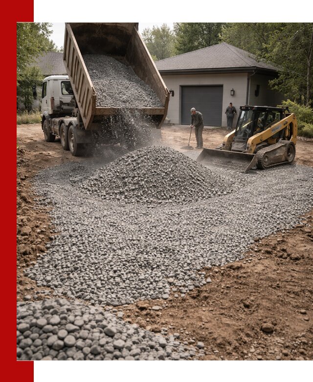 Щебень для парковки в Соли-Илецке: доставка и укладка качественного материала