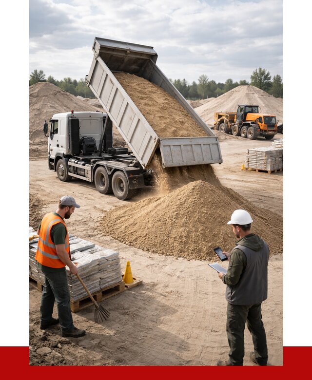 Карьерный песок с доставкой в Соли-Илецке от 3750 р. ПРОНЕРУДСои