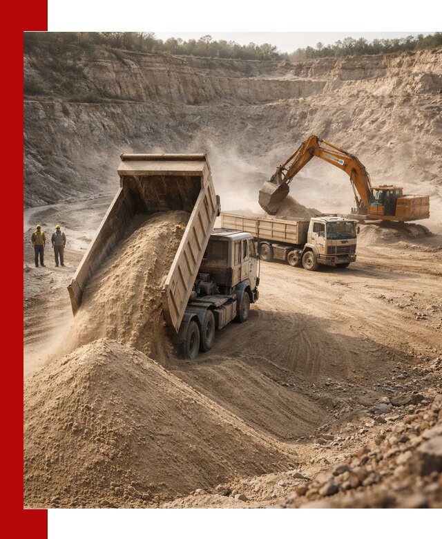 Карьерный песок навалом с доставкой в Соли-Илецке