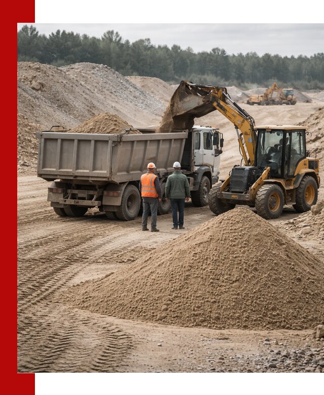 Карьерный среднезернистый песок с доставкой в Соли-Илецке