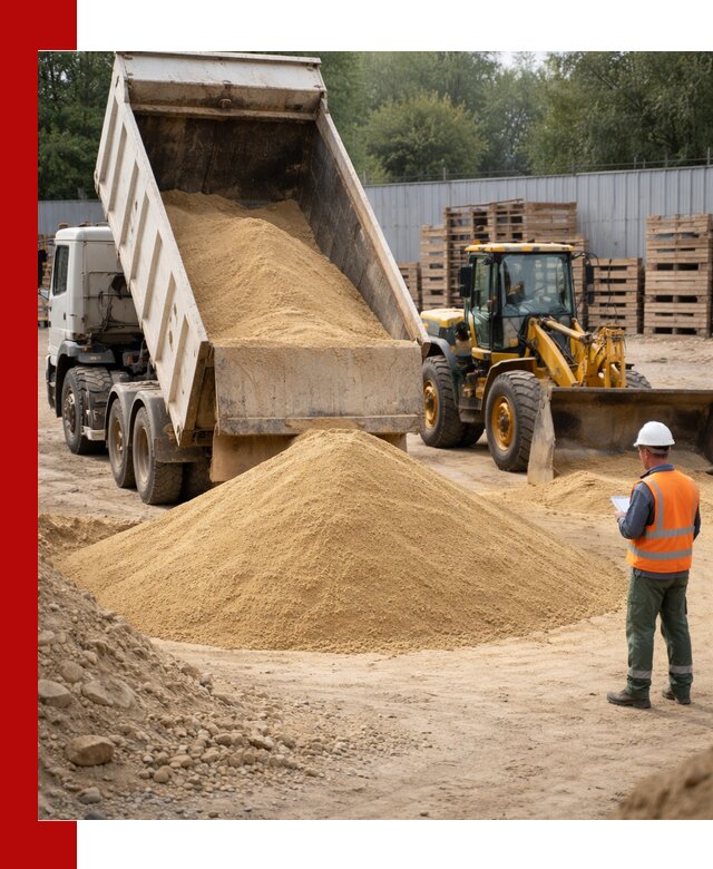 Доставка карьерного мелкозернистого песка в Соли-Илецке