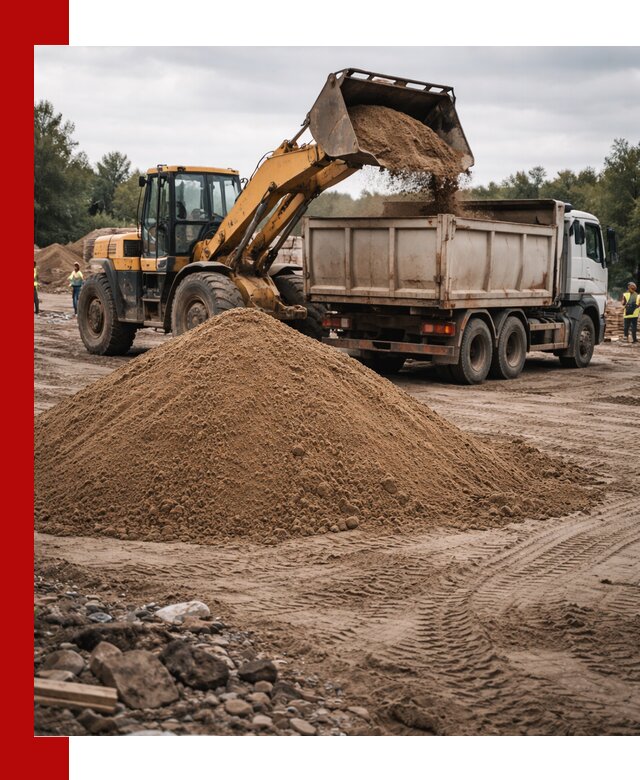 Доставка речного песка навалом в Соли-Илецке быстро и выгодно