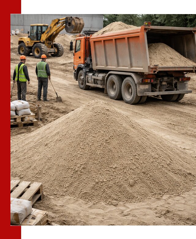 Доставка и продажа мытого речного песка в Соли-Илецке