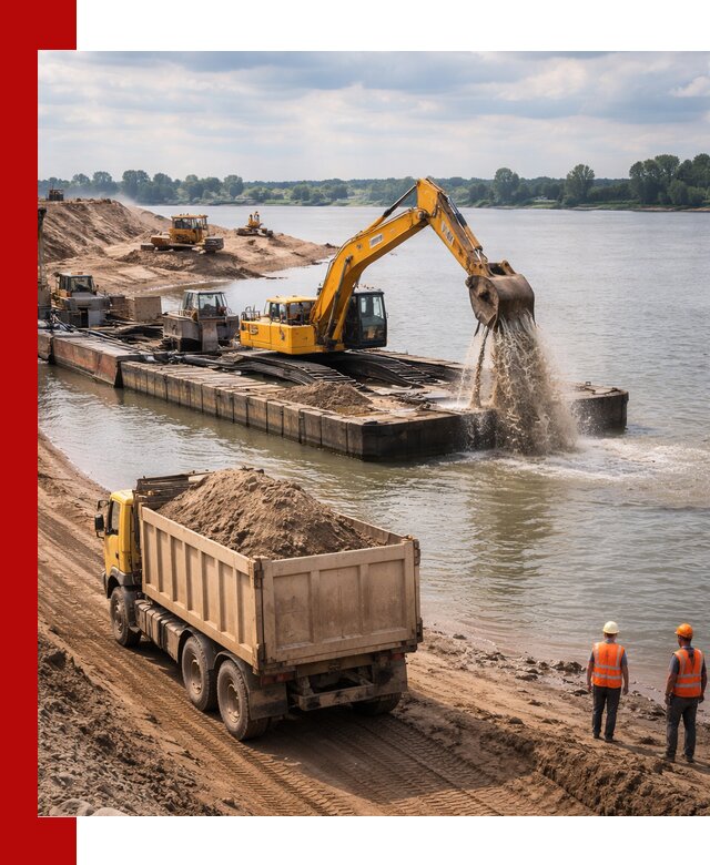 Намывной песок с доставкой в Соли-Илецке оптом и в розницу