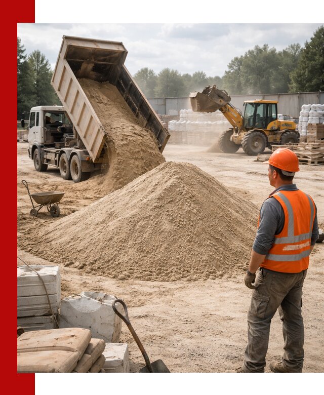 Доставка строительного песка с самосвалом в Соли-Илецке