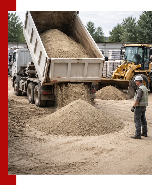 Поставка и доставка песка для бетона в Соли-Илецке