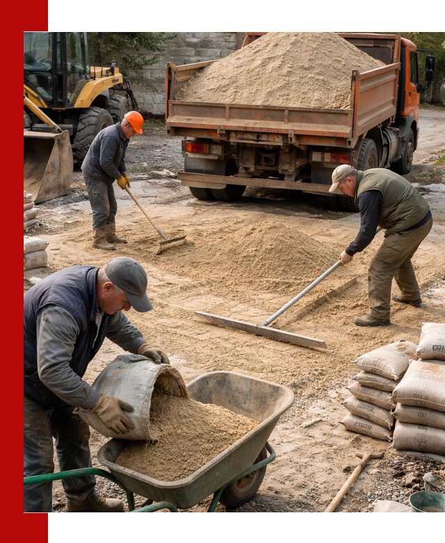 Поставка песка для стяжки в Соли-Илецке с быстрой доставкой