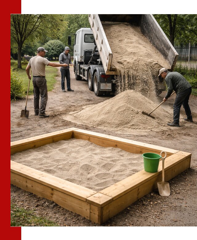 Песок для песочницы с доставкой в Соли-Илецке недорого и чистый