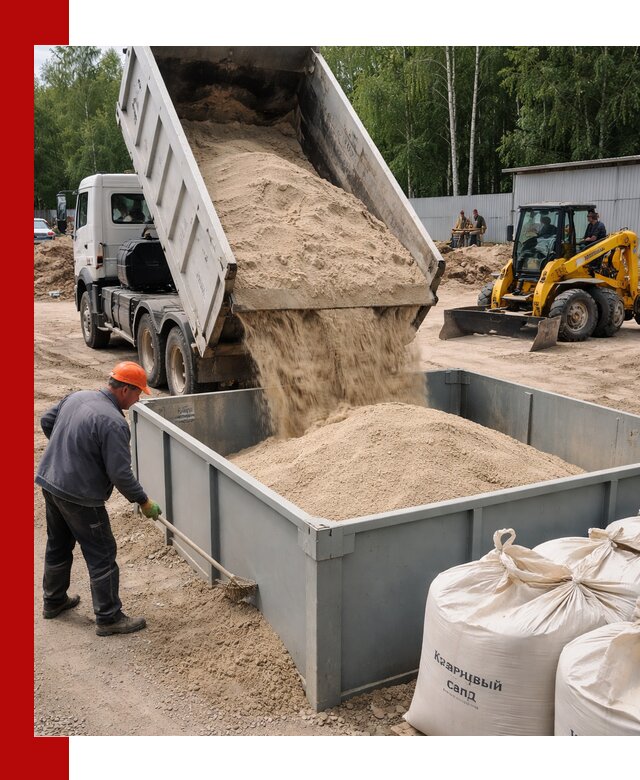 Кварцевый песок для фильтра в Соли-Илецке — доставка и качество