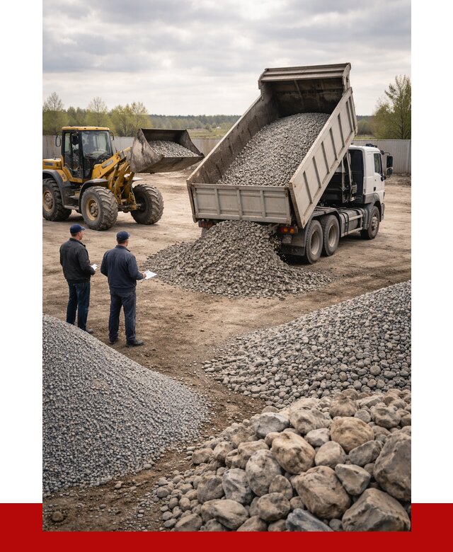 Гравий и камень с доставкой в Соли-Илецке от 4376 р. - ПРОНЕРУДСои