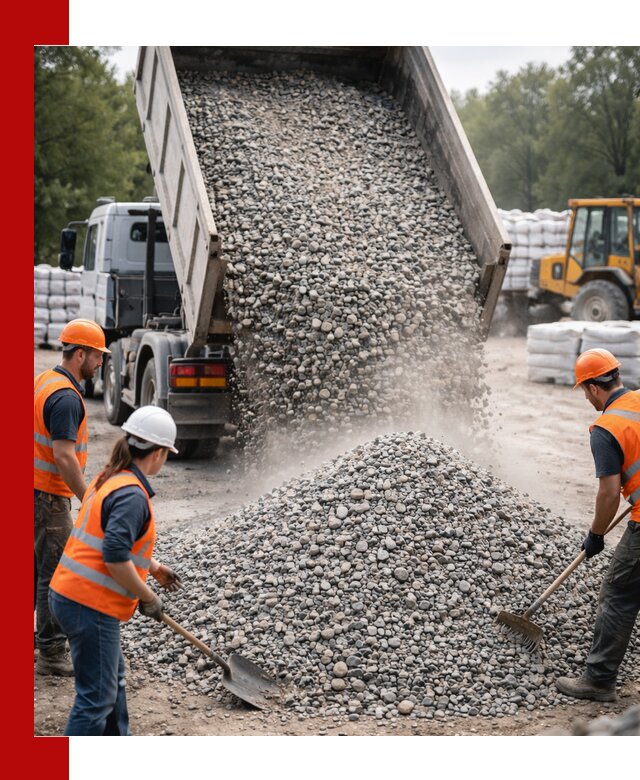 Доставка гравия и камня в Соли-Илецке оптом и в розницу