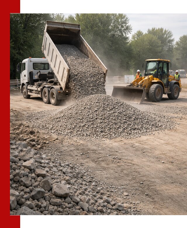 Гравий фракция 5–20 доставка в Соли-Илецке оптом и в розницу