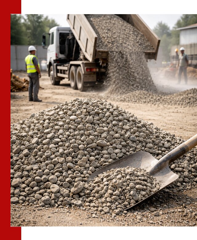 Доставка гравия фракции 20-40 в Соли-Илецке с самосвалами