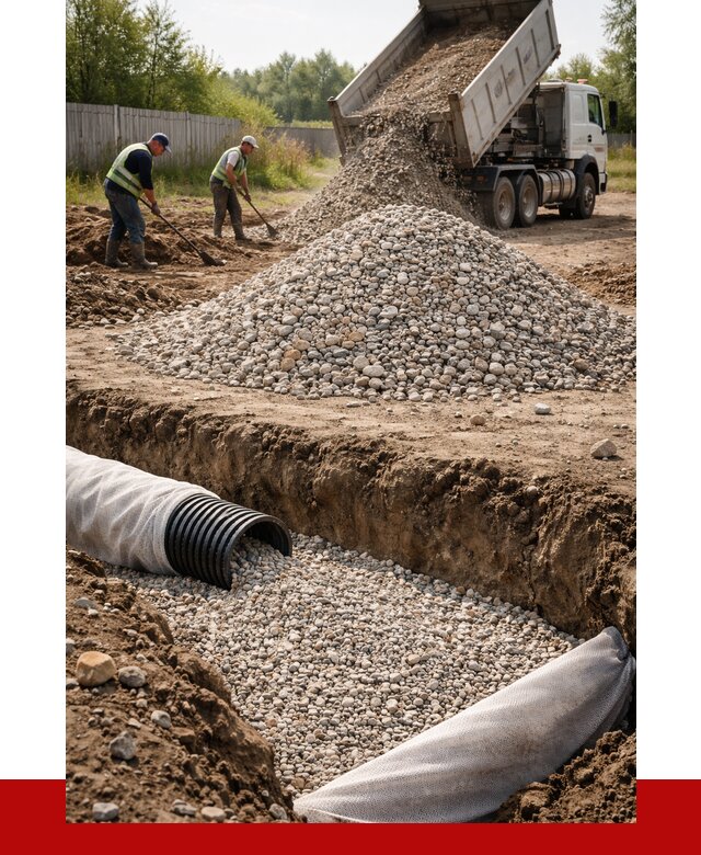 Гравий для дренажа в Соли-Илецке от 2292 р., доставка ПРОНЕРУДСои