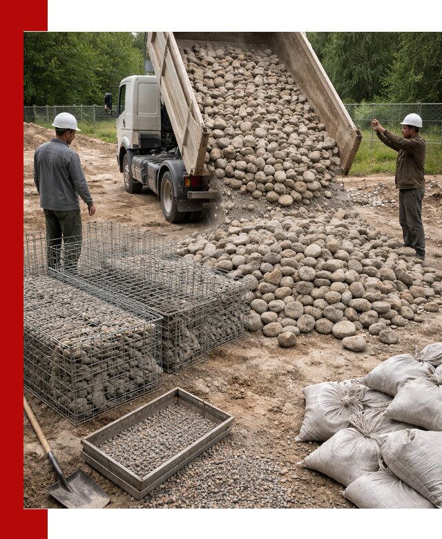 Камень для габионов фракция 70–151 в Соли-Илецке