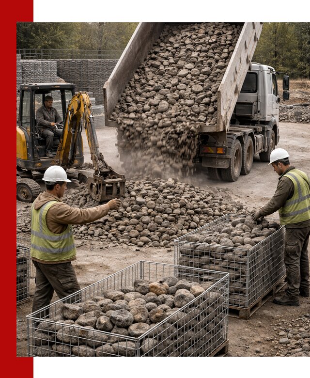 Камень для габионов фракция 100–201 в Соли-Илецке