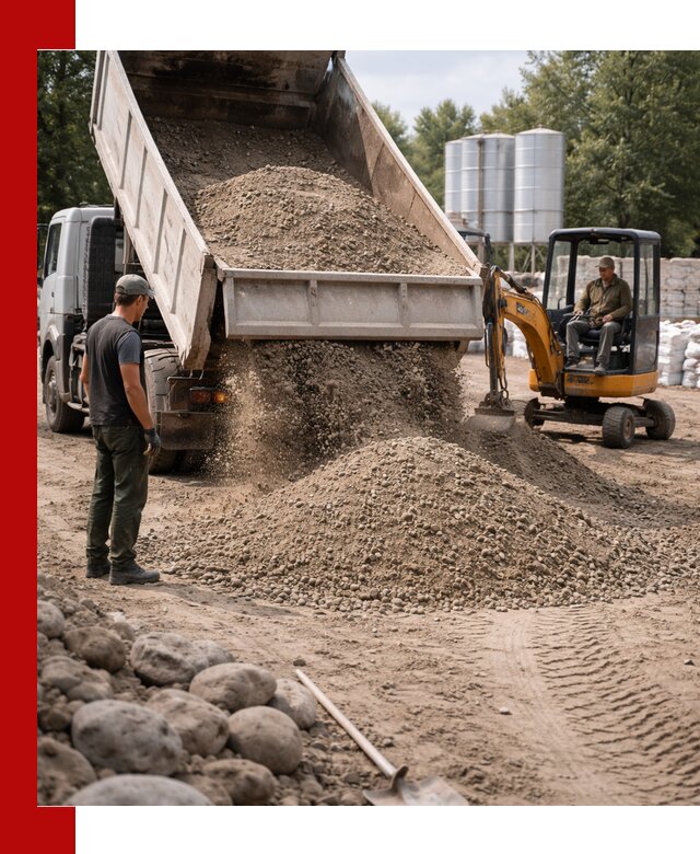 Доставка ПГС С3 в Соли-Илецке самосвалами и миксерами