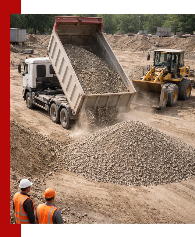 Щебень с песком (ЩГПС С2) с доставкой в Соли-Илецке