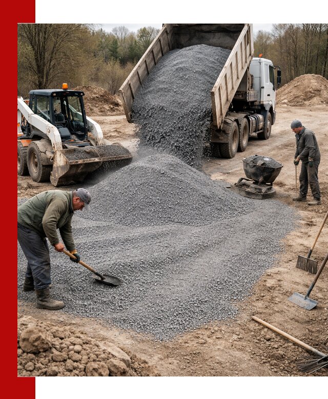 Отсев для подсыпки в Соли-Илецке — доставка и подсыпка на участок