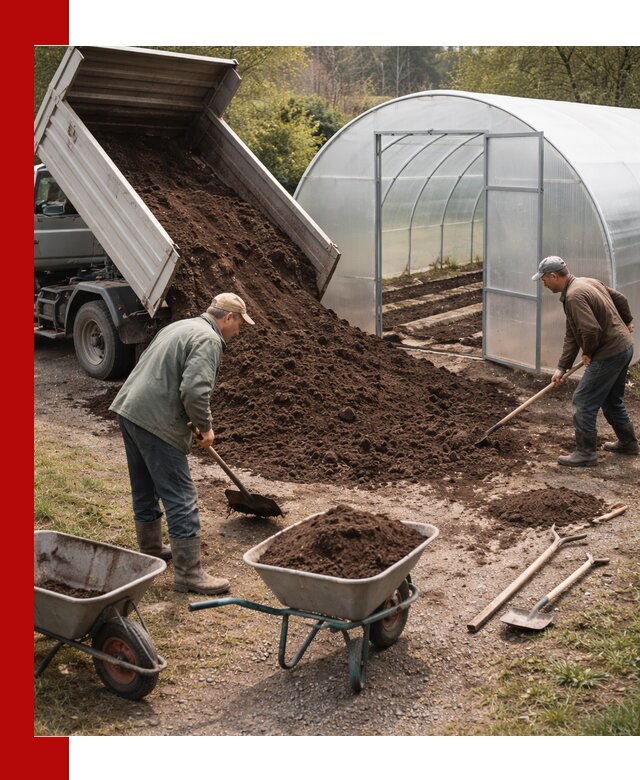 Грунт для теплицы с доставкой в Соли-Илецке — плодородный субстрат под растения