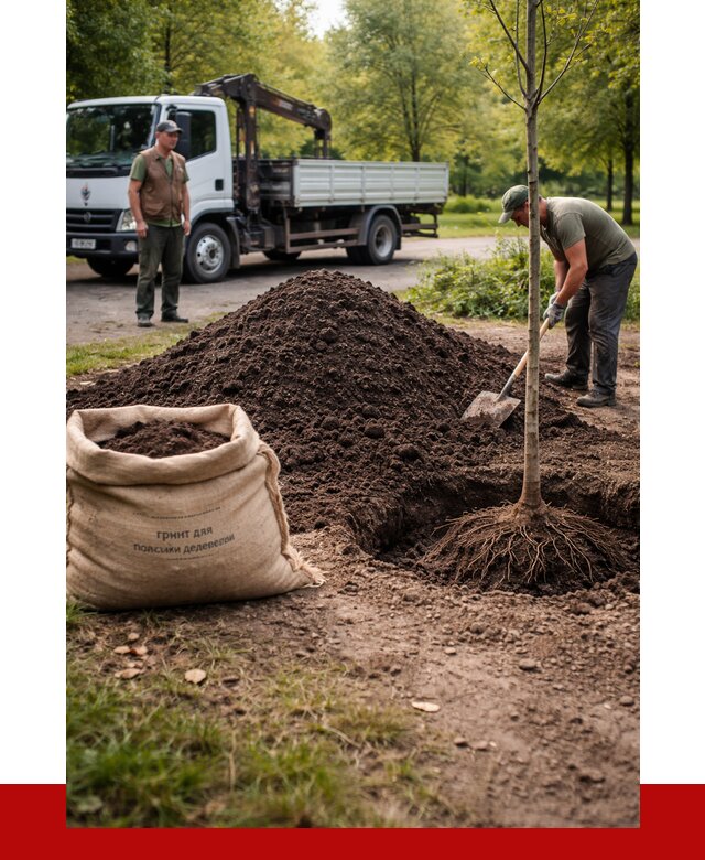 Грунт для посадки деревьев в Соли-Илецке от 1250 р. | ПРОНЕРУДСои