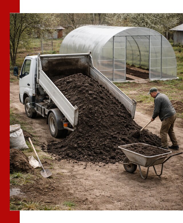 Чернозем для теплицы с доставкой в Соли-Илецке