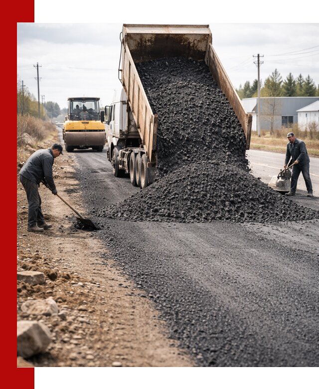 Асфальтовая крошка для дорог в Соли-Илецке — поставка и доставка