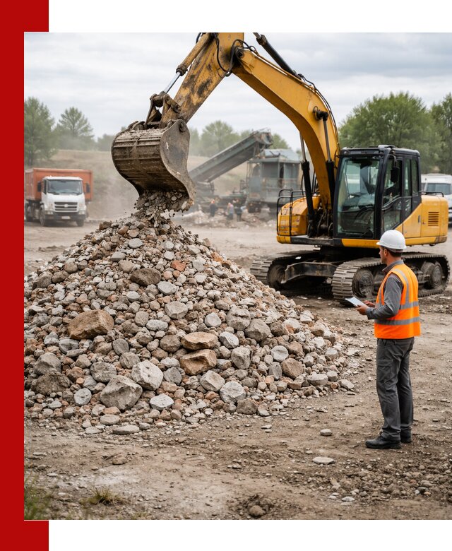 Доставка и вывоз строительного боя в Соли-Илецке