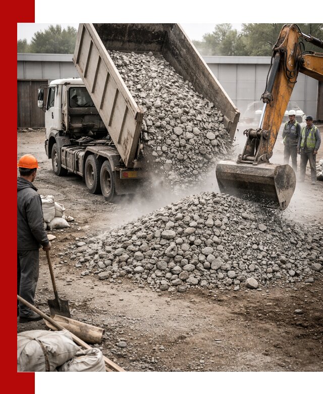 Доставка дробленого бетона в Соли-Илецке оптом и в розницу