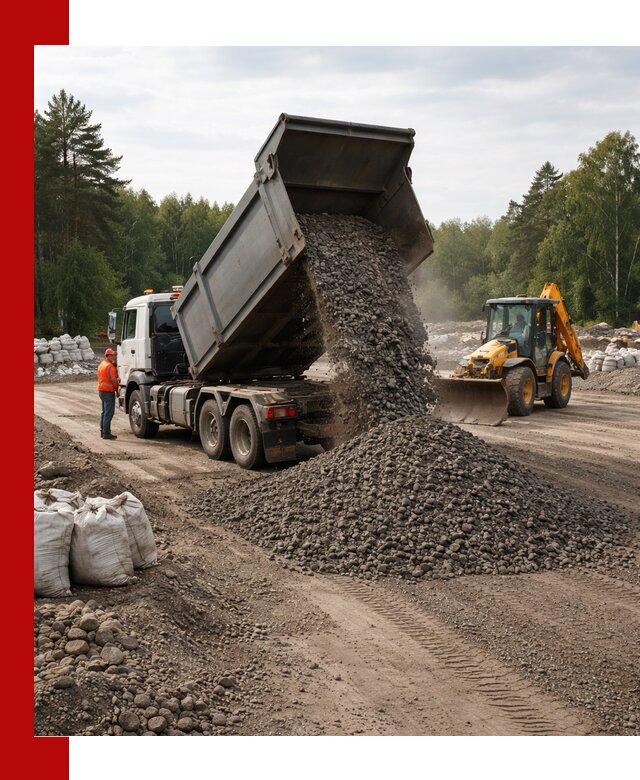 Доставка дробленого асфальта в Соли-Илецке для дорожных работ