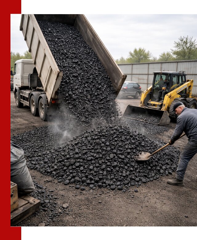 Доставка угля орех в Соли-Илецке оптом и в розницу