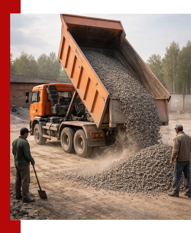 Доставка самосвалом 20 м3 в Соли-Илецке быстро и надежно