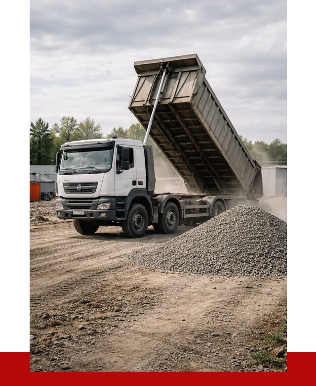 Доставка самосвалом 40 кубов в Соли-Илецке от 9376 р. | ПРОНЕРУДСои