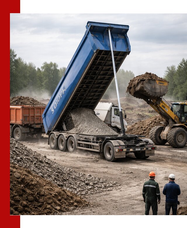 Аренда тонар 40 тонн в Соли-Илецке с доставкой материалов