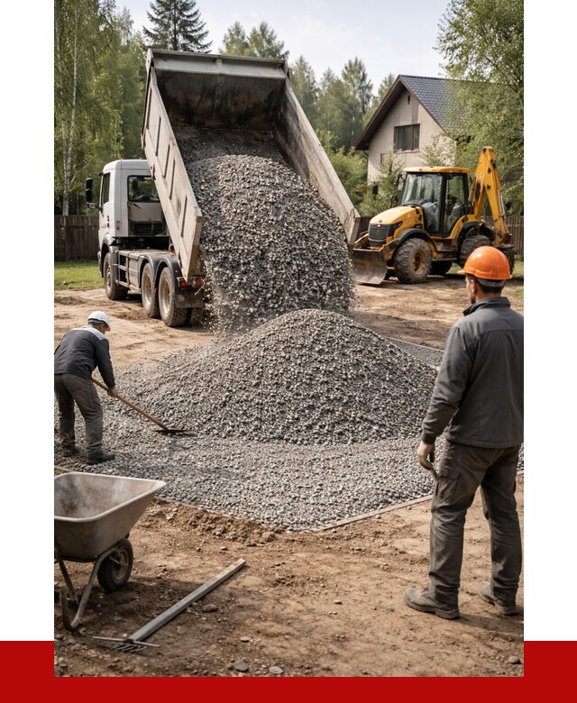 Отсыпка участка щебнем в Соли-Илецке от 6772 р. ПРОНЕРУДСои