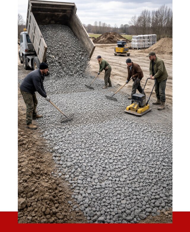 Устройство щебеночной подушки в Соли-Илецке от 4688 р. ПРОНЕРУДСои